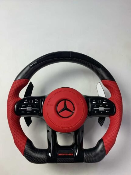 Real Carbon Fiber Steering Wheel for Mercedes-Benz W204 Premium Car Accessory