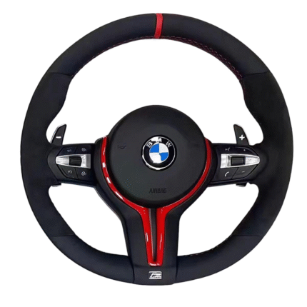 Customizable for B-M-W Carbon Fiber Leather Steering Wheelcompatible with F10 F12 F30 F90 G05 G20 G80 G82 M3 M4 M5 M6